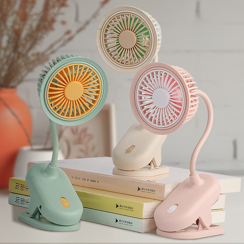 Oscillating Fan Clip - USB-перезаряжаемый мини-вентилятор с креплением на клипсе,